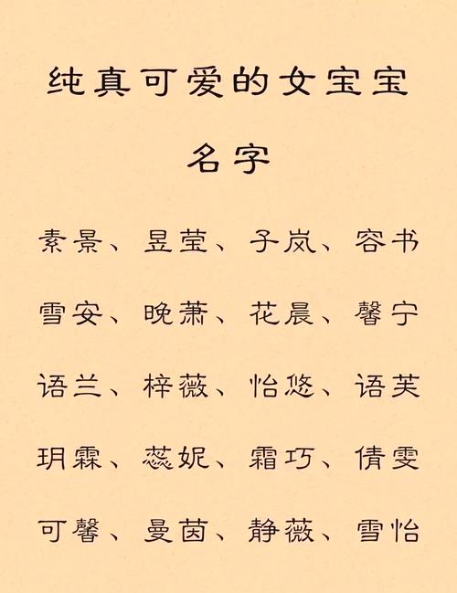 为宝贝女儿取小名？自然与简约风格的别样选择