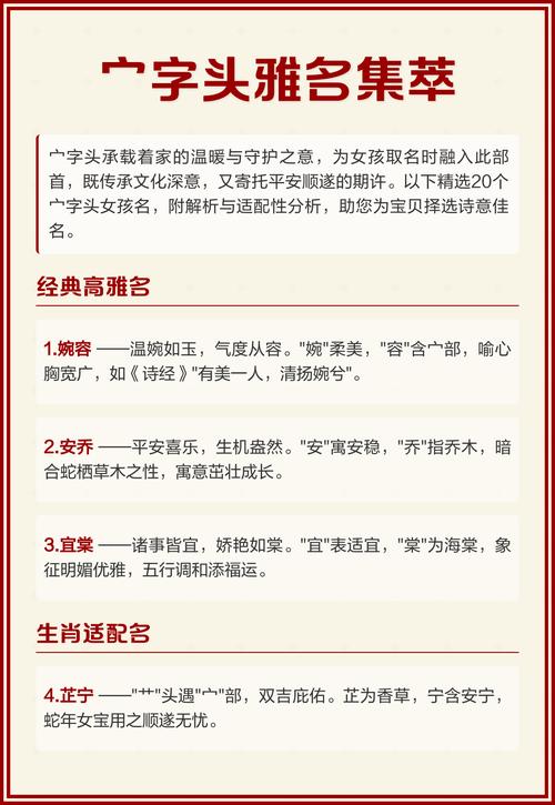 冖字头有什么含义_宀字头寓意好的男孩的名字_宀字头寓意比较好的字