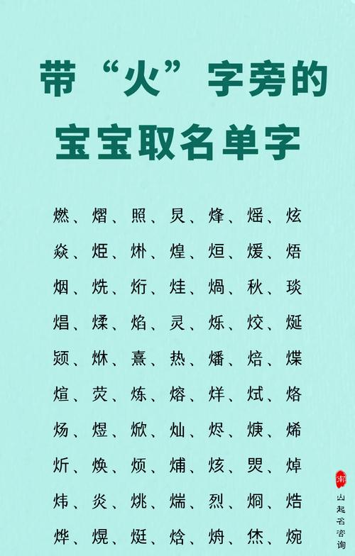 吉利男孩名字火字旁取名_火字旁最吉利的名字男孩_男孩名字火字旁的