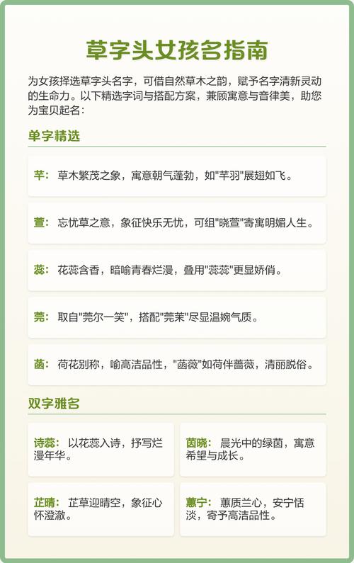 男孩草字头寓意比较好的名字_草字头的字男孩起名字_男孩取名草字头的字有哪些字