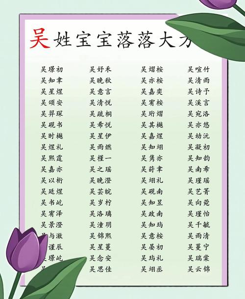 吴姓婴儿取名犯愁？掌握这些思路，让名字好听又稀少