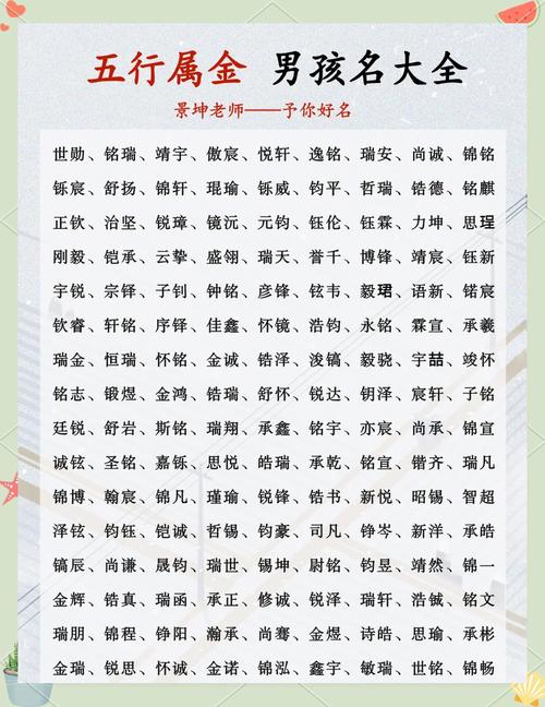 给孩子取名听闻五行缺金？别懵！一文通俗讲明白