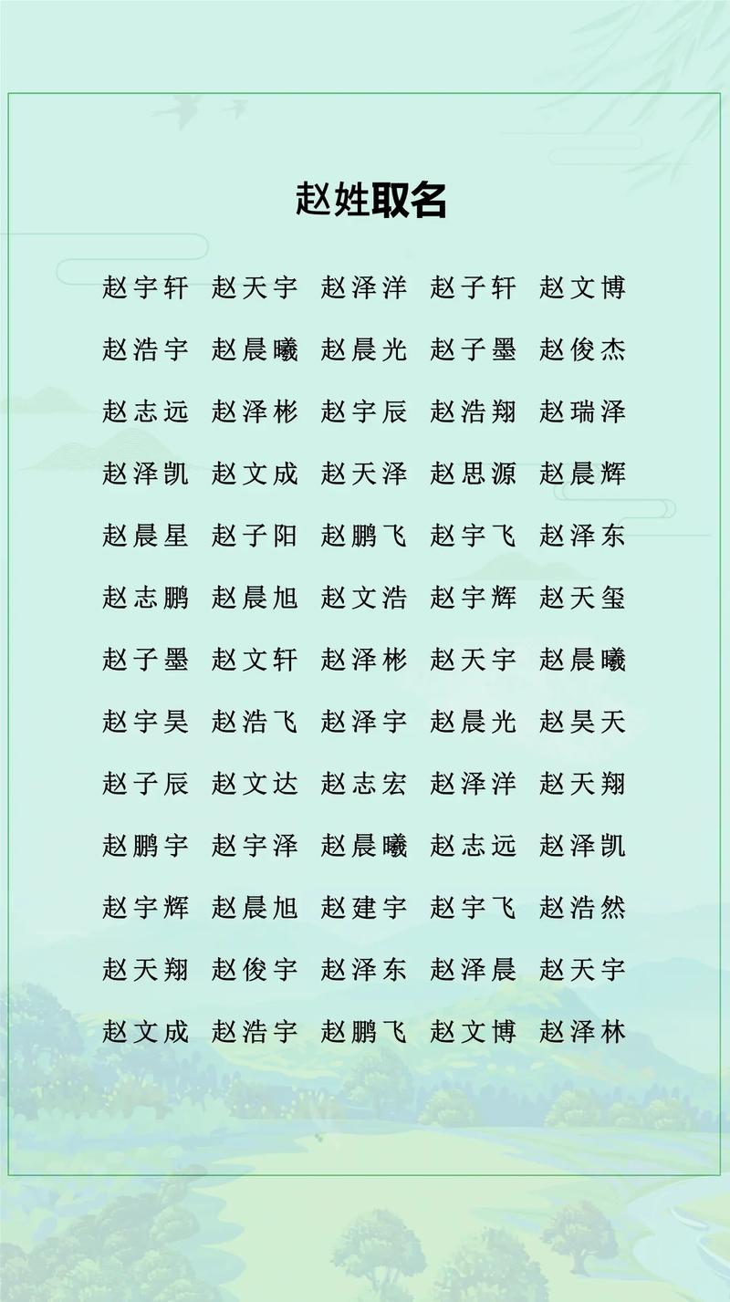 给姓赵宝宝取名很关键！避开流行单字，从两方面思考