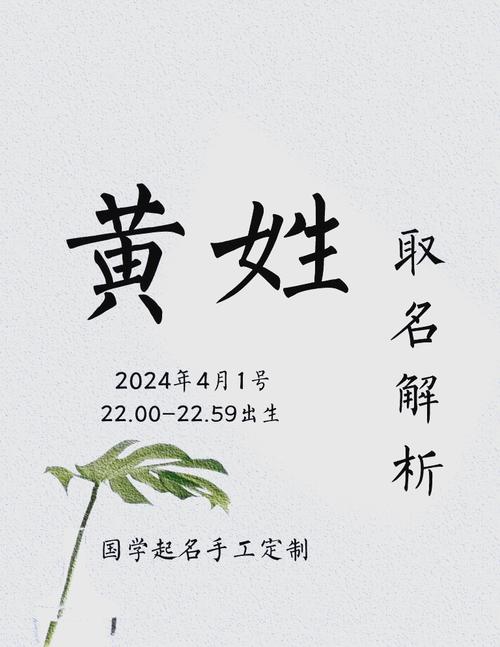 给姓黄的小宝宝取名太难？别急，咱们一起聊聊怎么规整