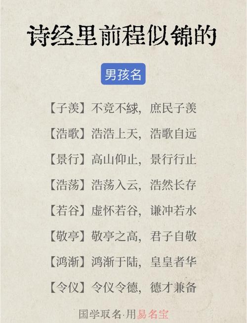 有典故出处的男孩名字_有典故的男孩名字推荐参考_典故的男孩名字