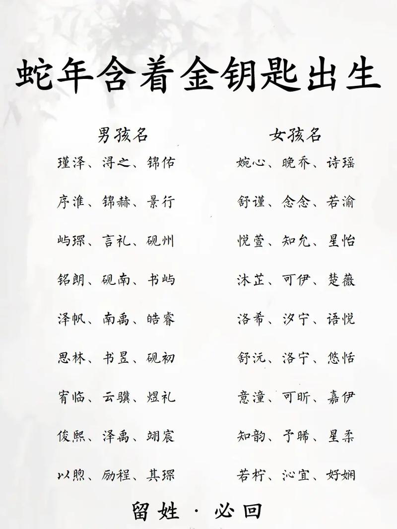 男孩小名字大全2025年属蛇取名_男孩名字蛇宝宝_男宝属蛇名字大全